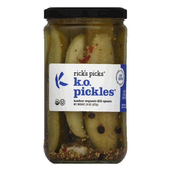 Organic Dill Pickles
 Ricks Picks Pickles Kosher Organic Dill Spears