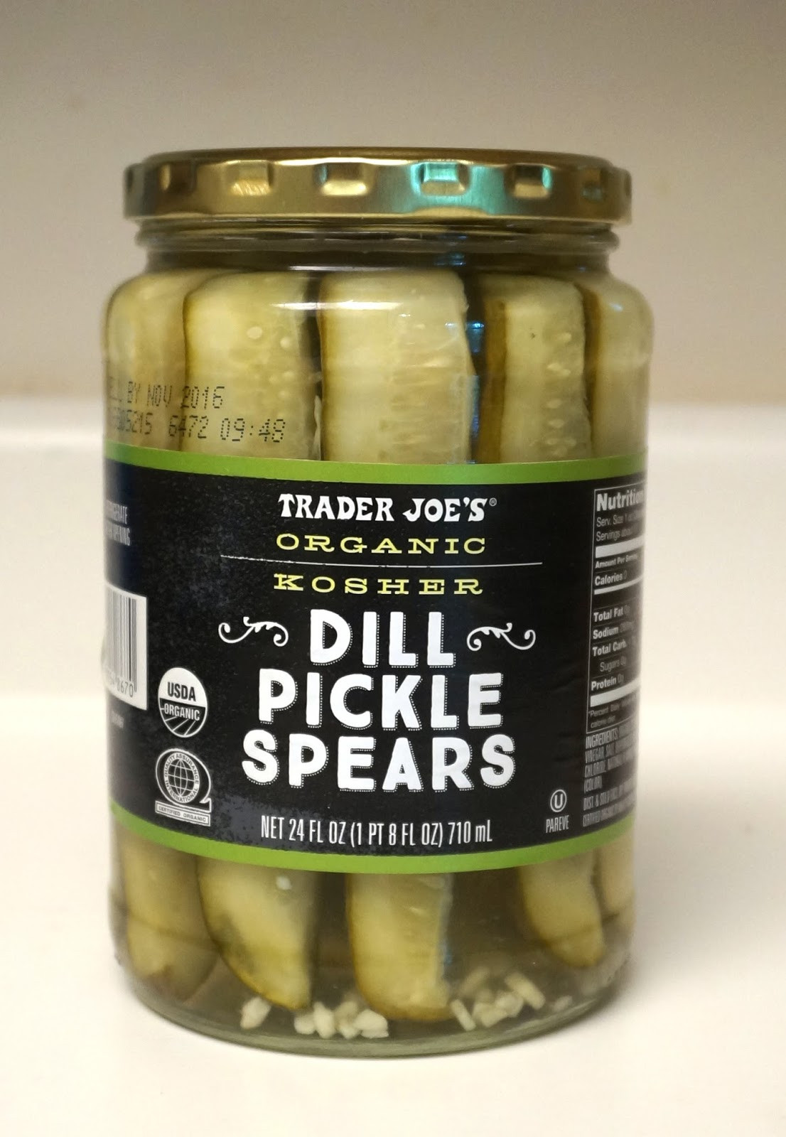 Organic Dill Pickles
 Exploring Trader Joe s September 2015