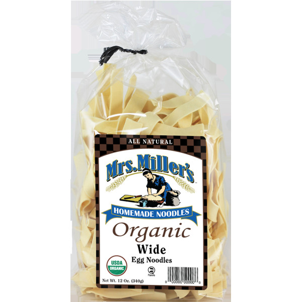 Organic Egg Noodles
 Organic Wide — Mrs Miller s Homemade Noodles