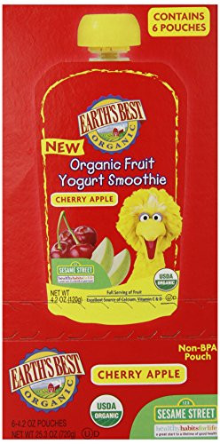 Organic Fruit Smoothies
 Earth s Best Organic Fruit Yogurt Smoothie Cherry & Apple