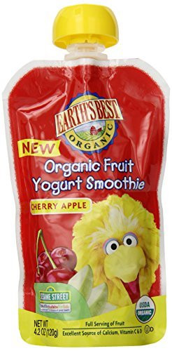 Organic Fruit Smoothies
 Earth s Best Organic Fruit Yogurt Smoothie Cherry & Apple
