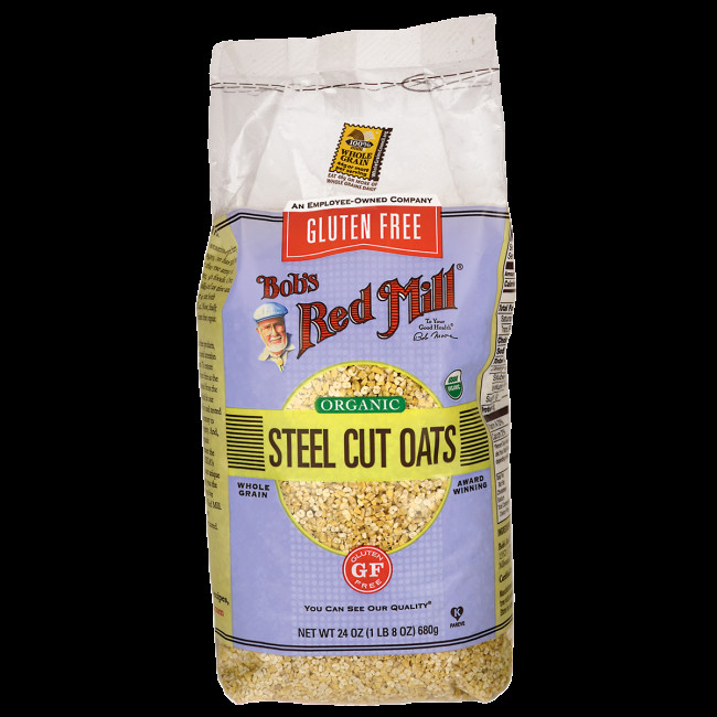 Organic Gluten Free Steel Cut Oats
 Bob s Red Mill Organic Steel Cut Oats 24 oz 680 g Pkg