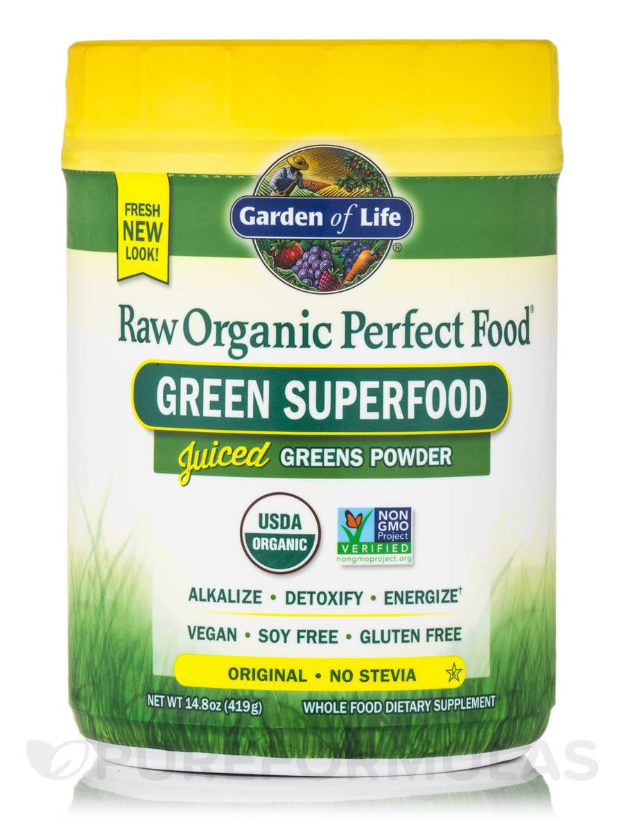Organic Greens Powder
 RAW Organic Perfect Food Green Superfood Juiced Greens