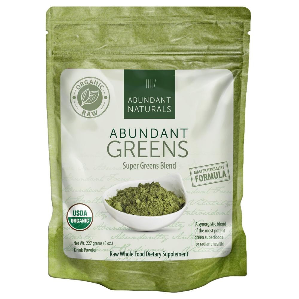 Organic Greens Powder
 Abundant Greens Powder ORGANIC Green Smoothie Superfood