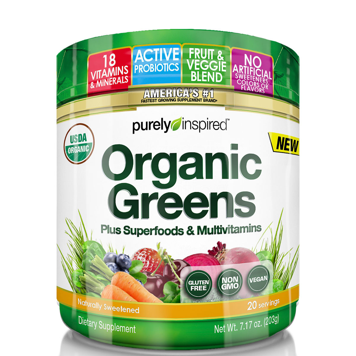 Organic Greens Powder
 Purely Inspired Organic Greens Review