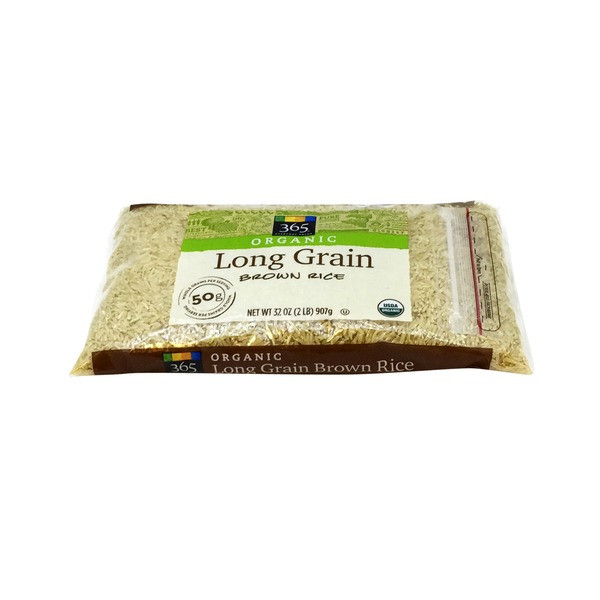 Organic Long Grain Brown Rice
 365 Organic Long Grain Brown Rice 32 oz from Whole Foods