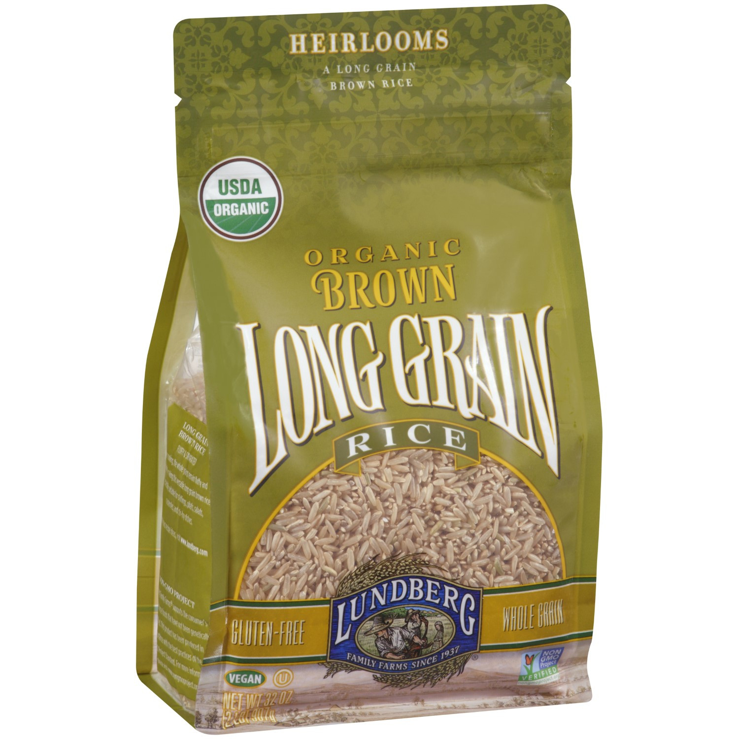 Organic Long Grain Brown Rice
 Lundberg Organic Long Grain Brown Rice 32 Ounce