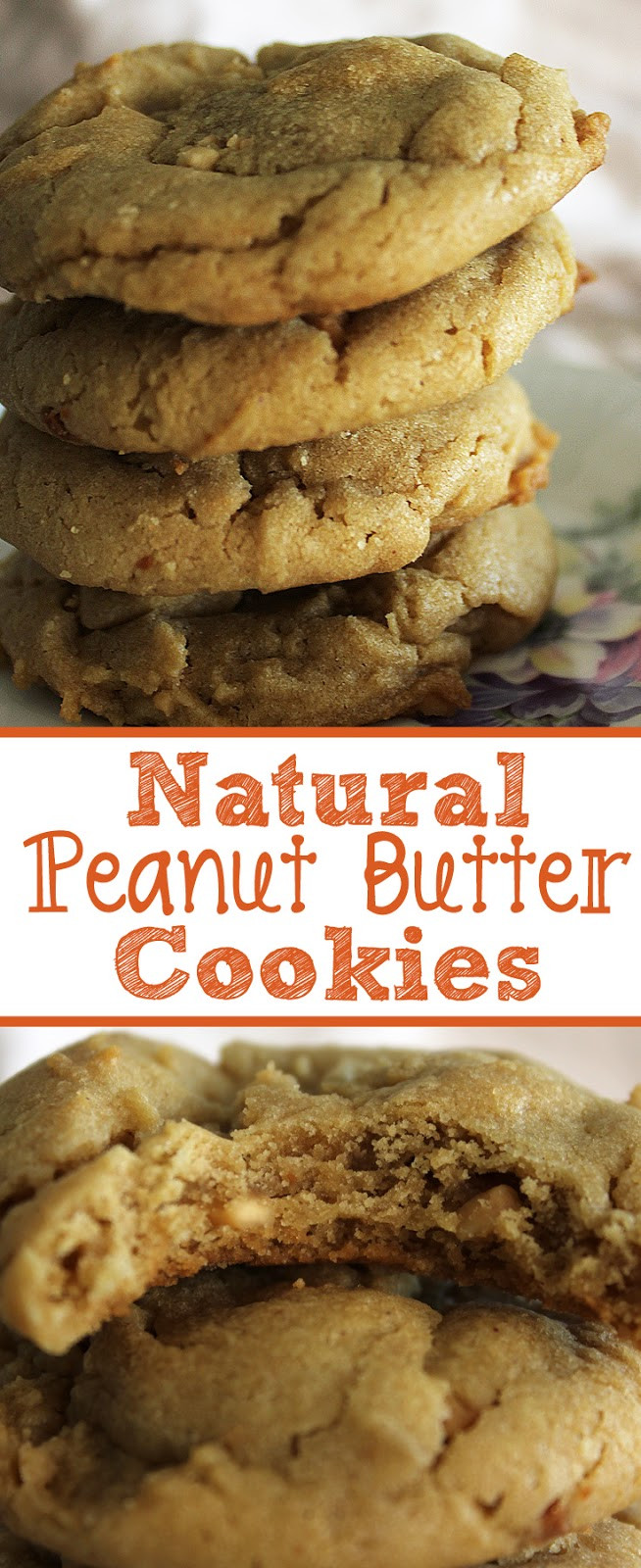 Organic Peanut Butter Cookies
 Natural Peanut Butter Cookies