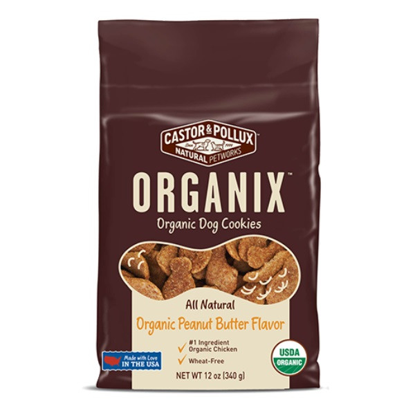 Organic Peanut Butter Cookies
 Castor & Pollux Organix Organic Peanut Butter Flavor