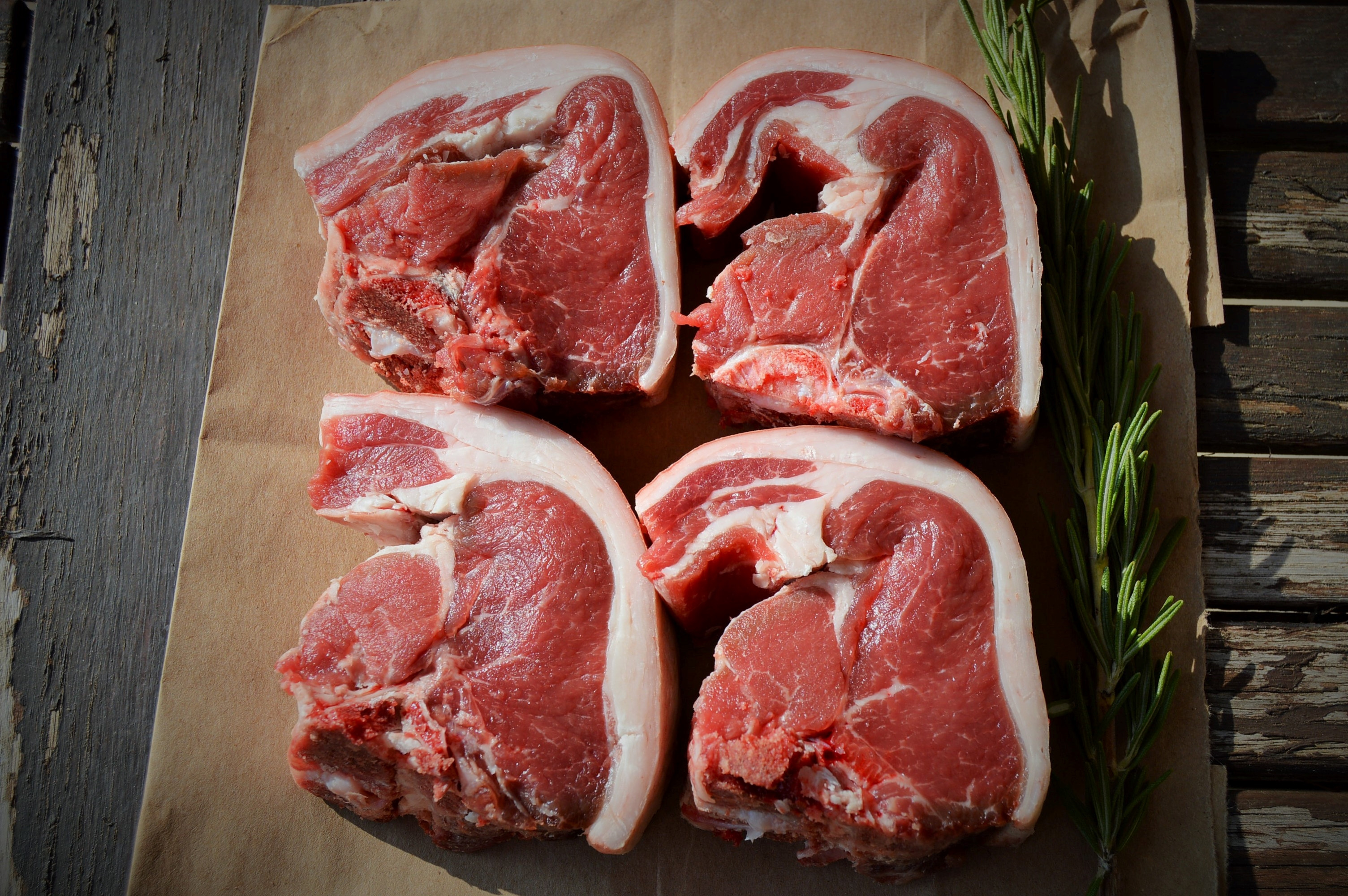 Organic Pork Chops
 Organic Grass Fed Lamb Chops Primal Meats