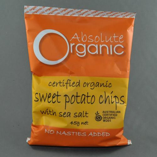 Organic Potato Chips
 ABSOLUTE ORGANIC SWEET POTATO CHIPS 45G