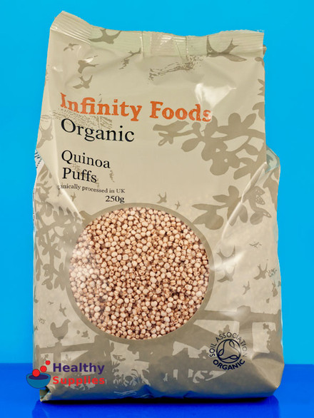 Organic Puffed Quinoa
 Organic Puffed Quinoa 250g Infinity Foods