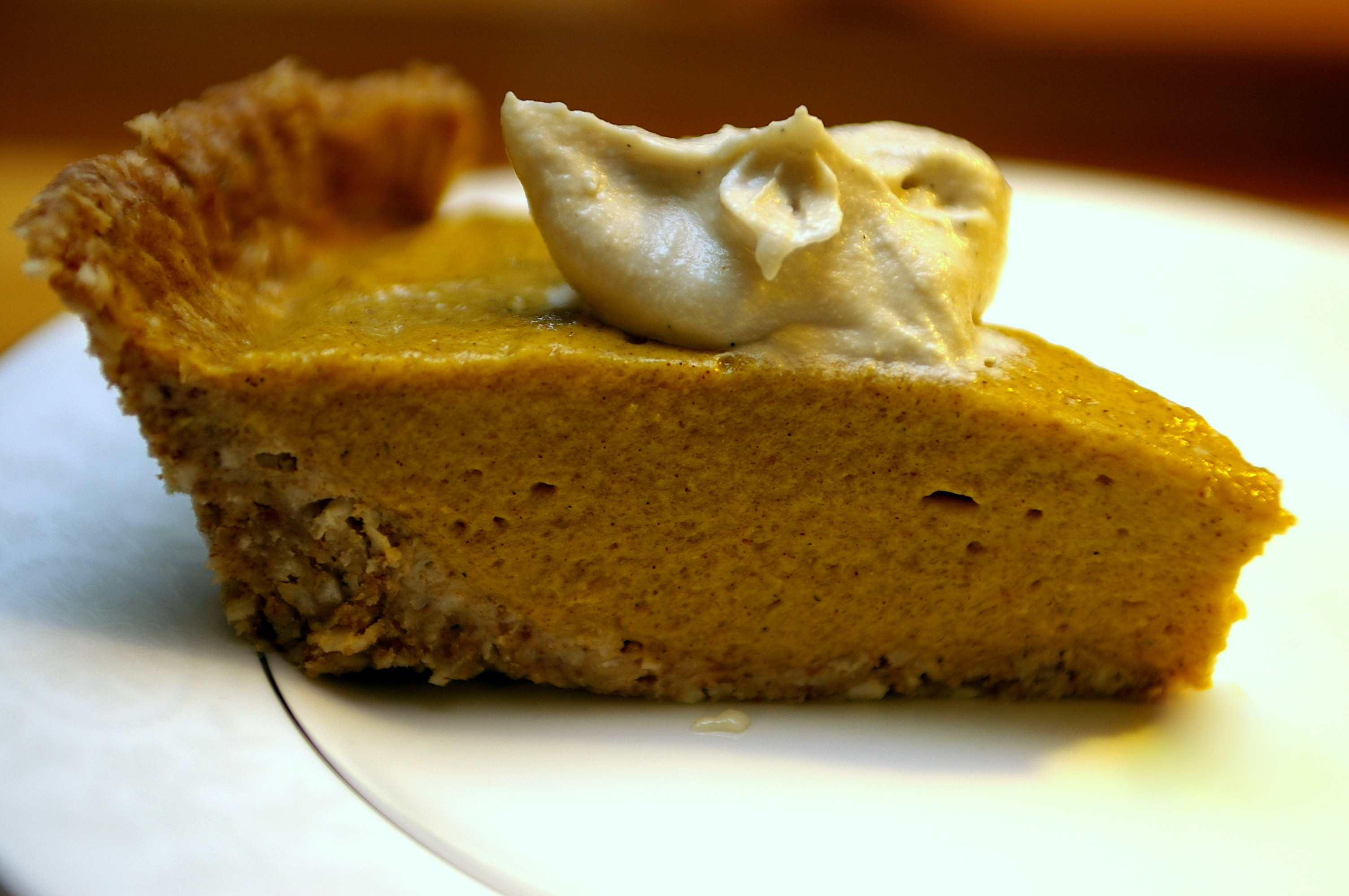 Organic Pumpkin Pie
 Raw Pumpkin Pie With Vanilla Cream – OMG