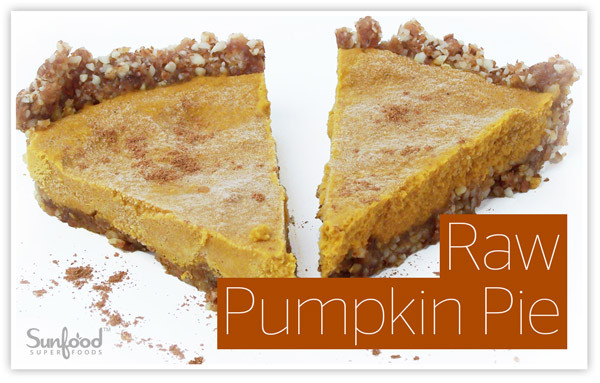Organic Pumpkin Pie Recipe
 Raw Pumpkin Pie Sunfood Articles and RecipesSunfood