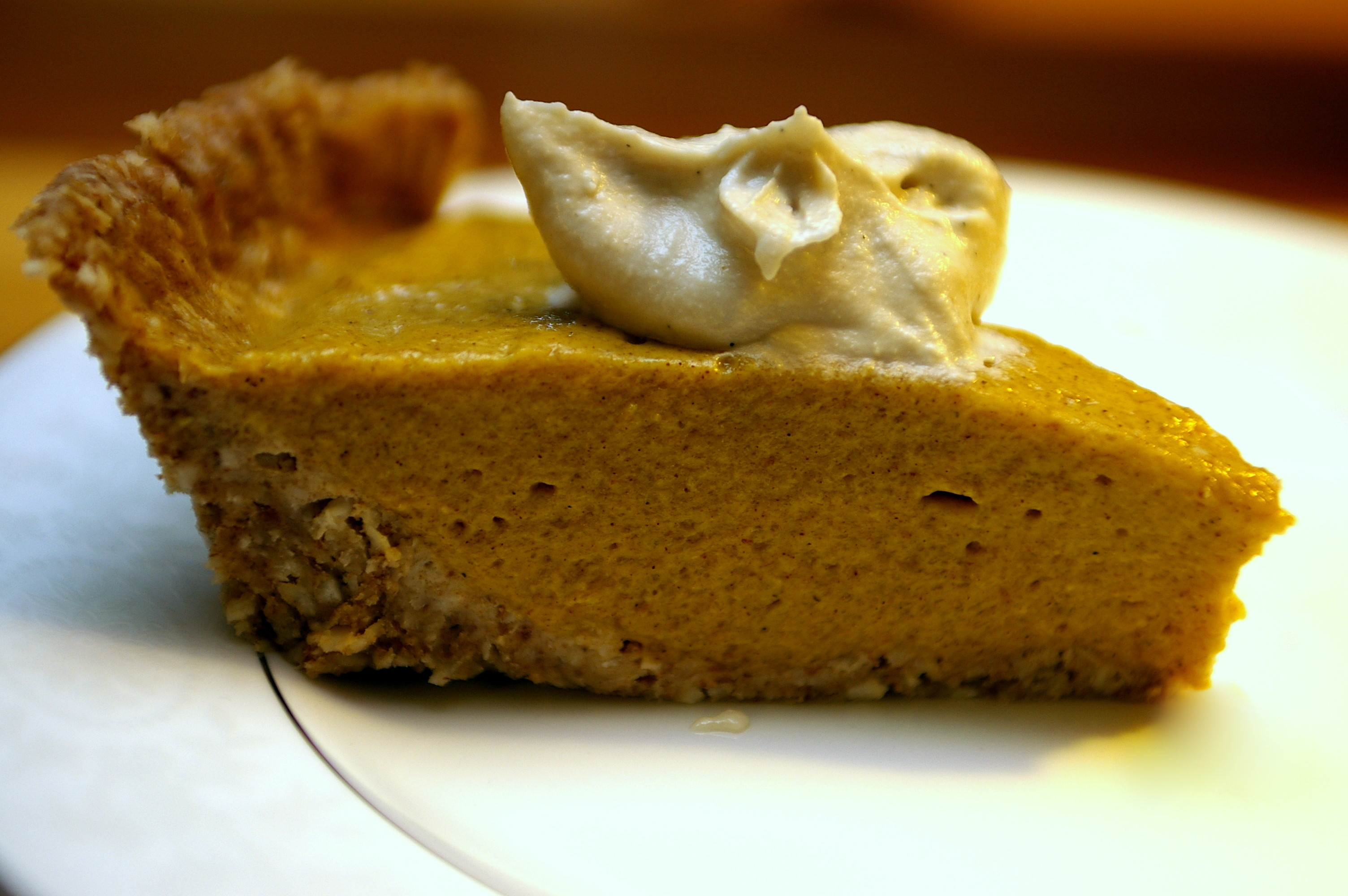 Organic Pumpkin Pie Recipe
 Raw Pumpkin Pie With Vanilla Cream – OMG