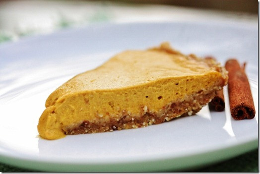 Organic Pumpkin Pie
 Raw Vegan Pumpkin Pie