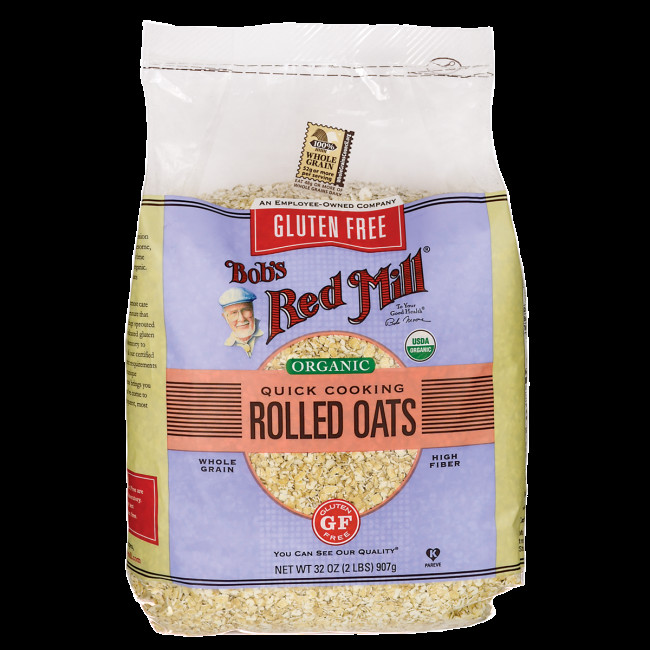 Organic Quick Oats
 Bob s Red Mill Gluten Free Organic Quick Cooking Rolled
