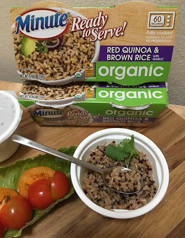 Organic Quinoa And Brown Rice
 Minute Ready to Serve Organic Red Quinoa & Brown Rice with