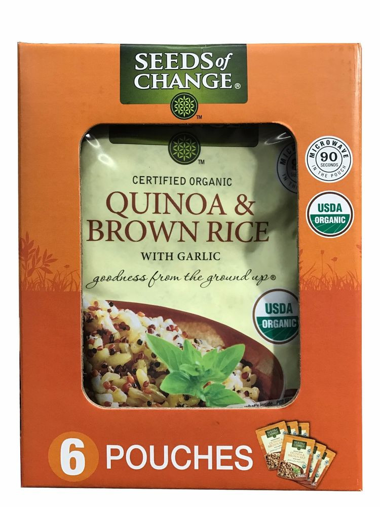 Organic Quinoa And Brown Rice
 Seeds of Change Organic Quinoa & Brown Rice with Garlic 6