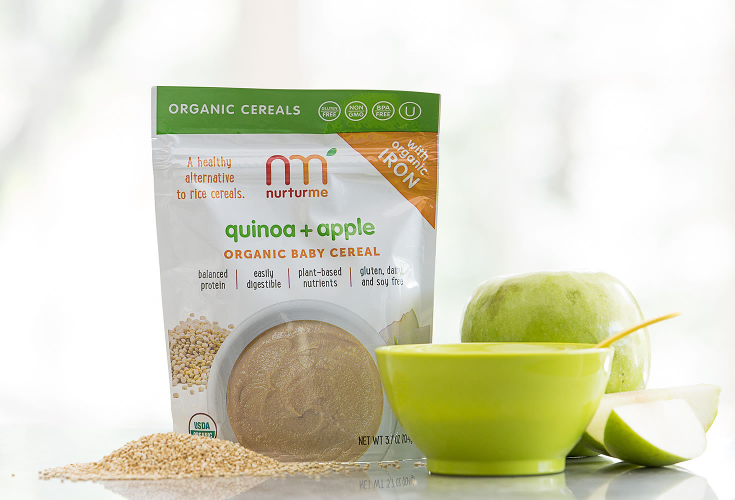 Organic Quinoa Baby Cereal
 Quinoa Cereals quinoa apple NurturMe