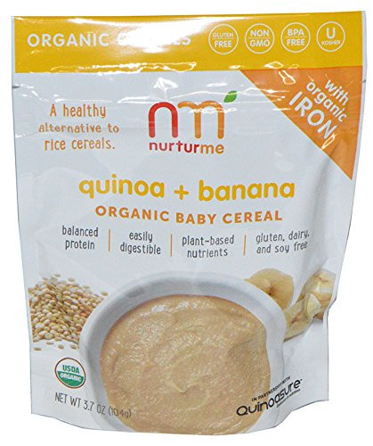 Organic Quinoa Baby Cereal
 Nurturme Organic Baby Cereal Variety Pack of 4 Toddler