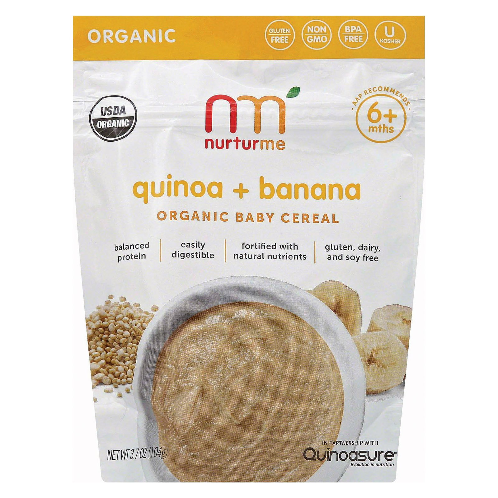 Organic Quinoa Baby Cereal
 Nurturme Organic Cereal Quinoa And Banana Case 6