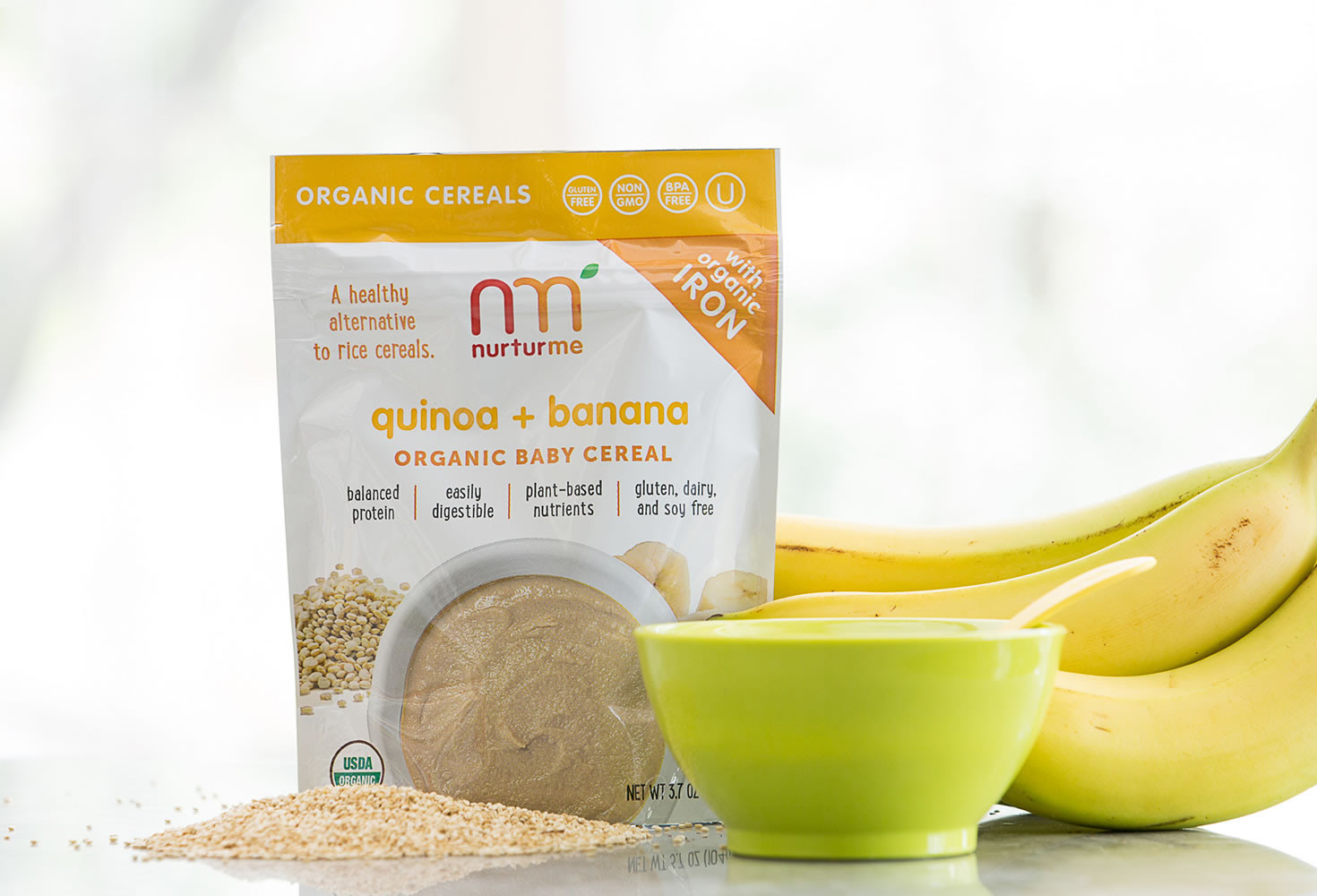 Organic Quinoa Baby Cereal
 Quinoa Cereals quinoa banana NurturMe