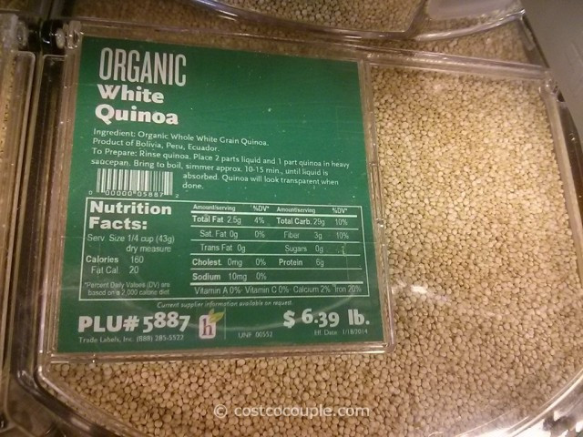 Organic Quinoa Costco
 Organic Quinoa – Costco vs Whole Foods March 2014