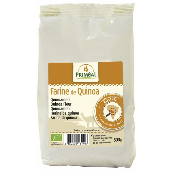 Organic Quinoa Flour
 Organic Quinoa Flour 500g Priméal