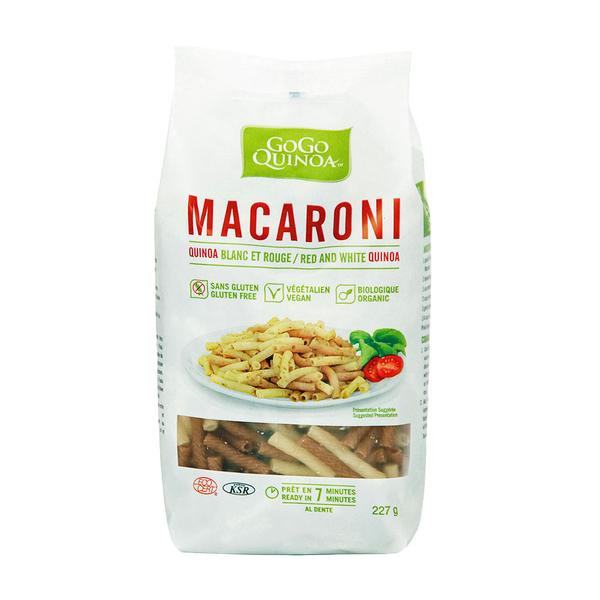 Organic Quinoa Pasta
 Gogo Quinoa Organic Red & White Quinoa Macaroni 227g