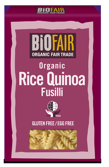 Organic Quinoa Pasta
 BiOFAIR Organic Rice and Quinoa Fusilli 250g Fair Trade