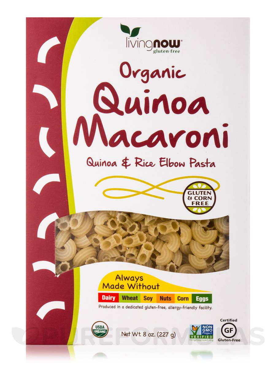 Organic Quinoa Pasta
 LivingNow™ Gluten Free Organic Quinoa Macaroni Pasta 8