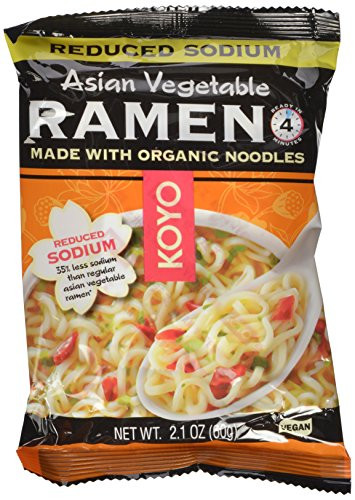 Organic Ramen Noodles
 KOYO Reduced Sodium Asian Ve able Ramen Made with