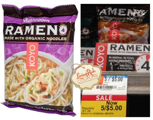 Organic Ramen Noodles
 KOYO Ramen Noodles Coupon ly $0 50 at Whole Foods