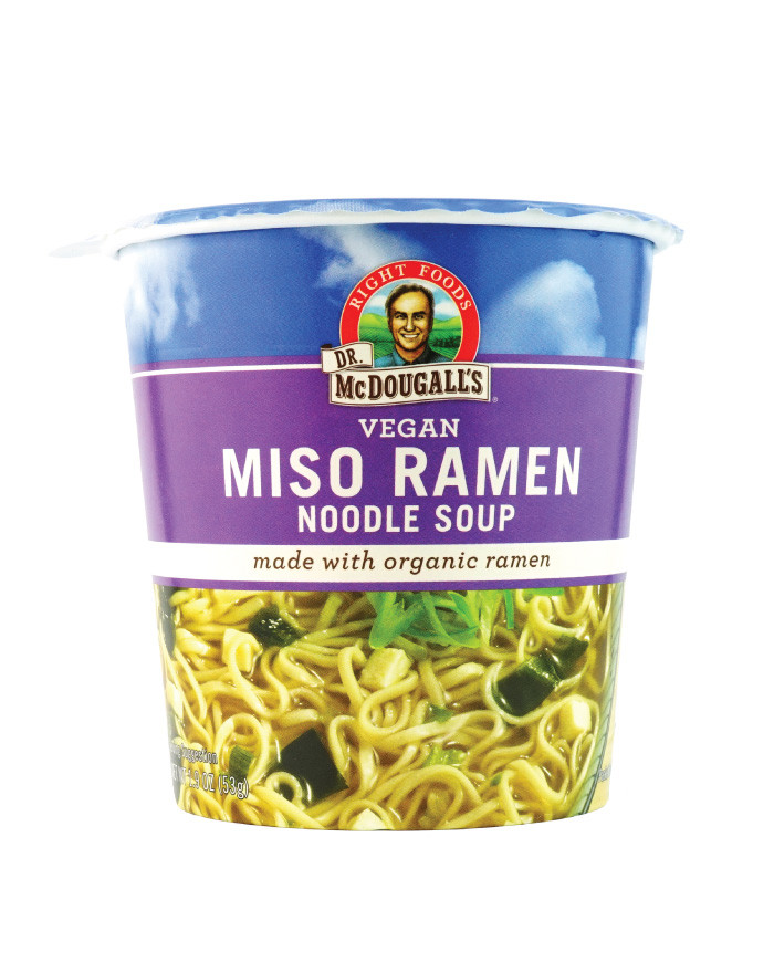 Organic Ramen Noodles
 Dr McDougall’s Big Cup Miso with Organic Noodles 54g