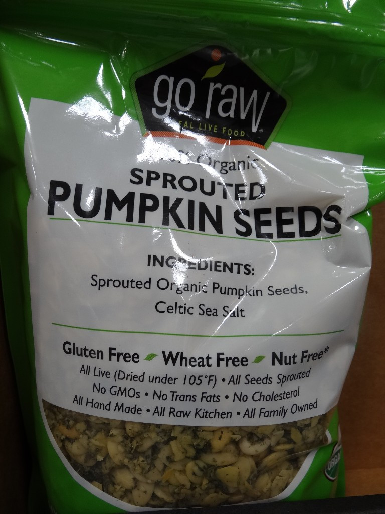 Organic Raw Pumpkin Seeds
 Go Raw Organic Sprouted Pumpkin Seeds