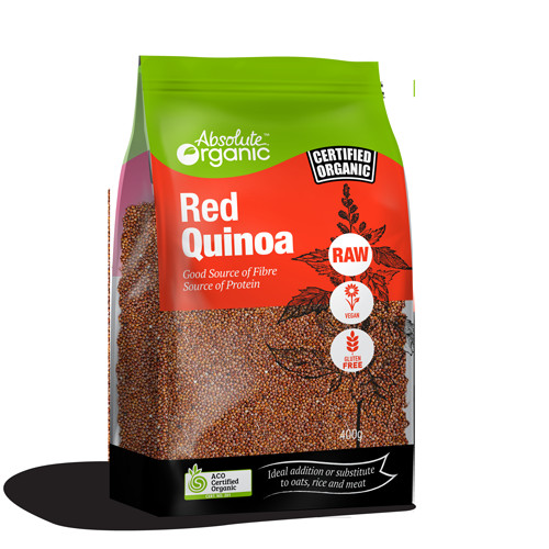 Organic Red Quinoa
 Red Quinoa 400g