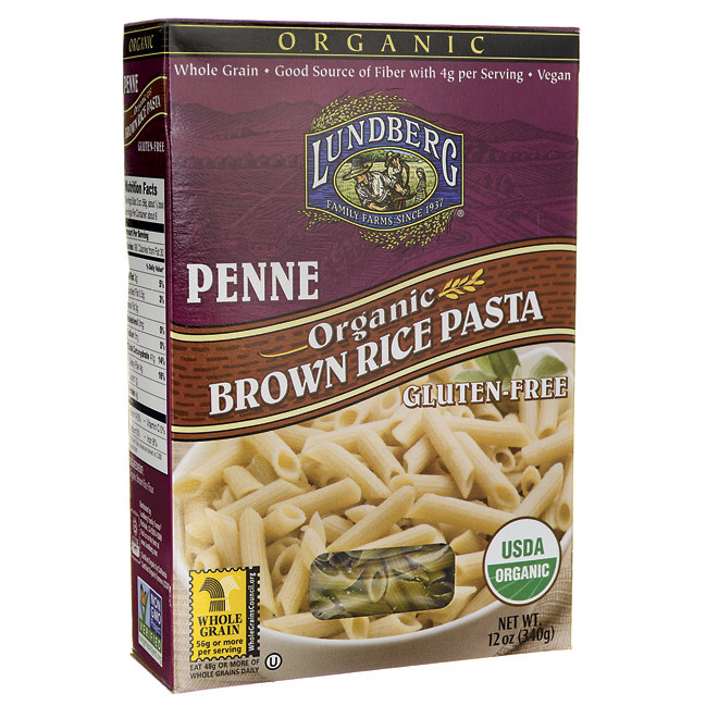 Organic Rice Noodles
 Lundberg Family Farms Organic Brown Rice Pasta Penne 12 oz