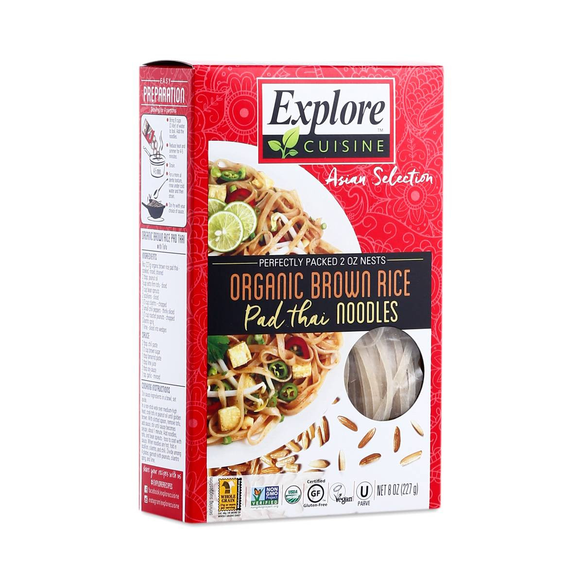 Organic Rice Noodles
 organic brown rice pad thai noodles Thrive Market