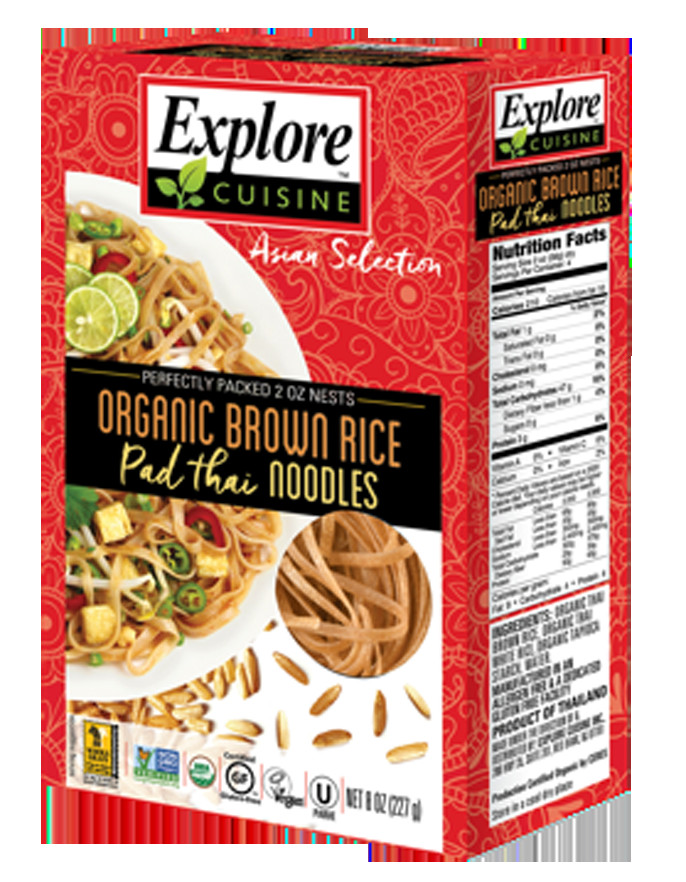 Organic Rice Noodles
 Organic Brown rice pad thai noodles RICE NOODLES PRODUCTS