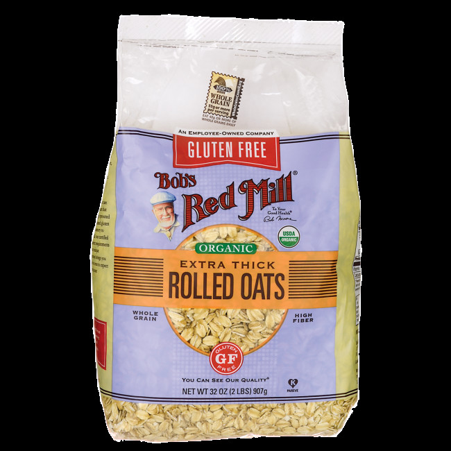 Organic Rolled Oats
 Bob s Red Mill Gluten Free Organic Thick Rolled Oats 32 oz