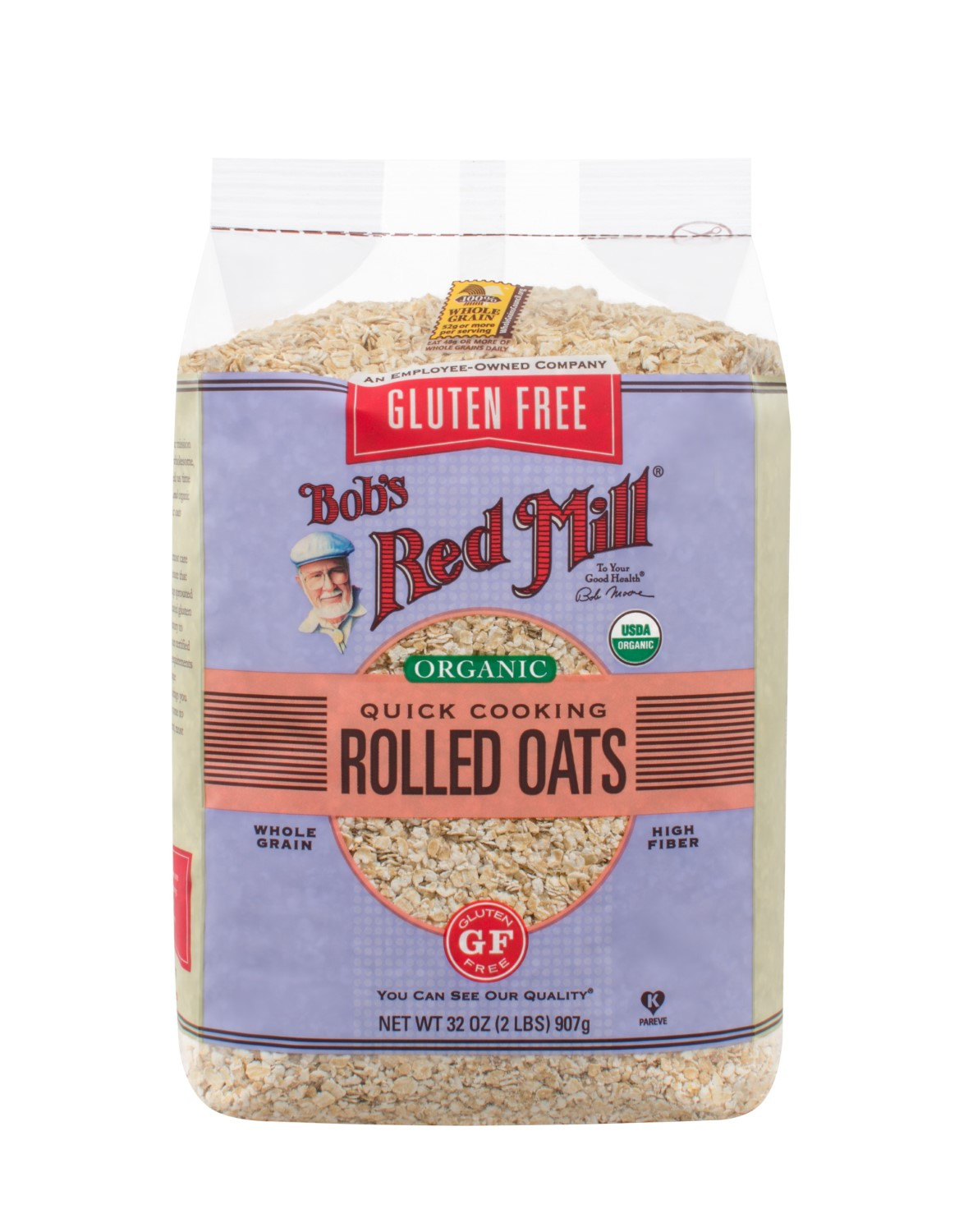 Organic Rolled Oats
 Bobs Red Mill Gluten Free Organic Rolled Oats 32 Oz