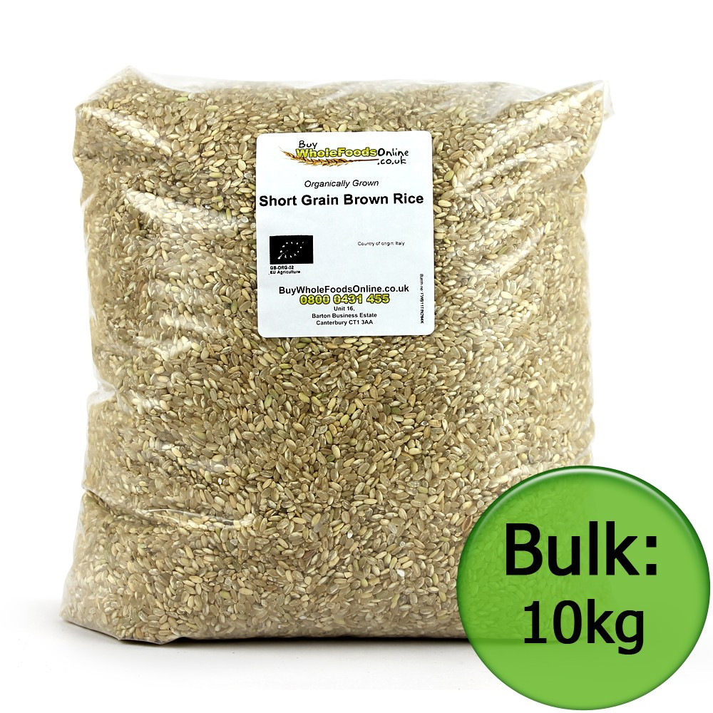 Organic Short Grain Brown Rice
 Organic Short Grain Brown Rice 10kg Buy Whole Foods line