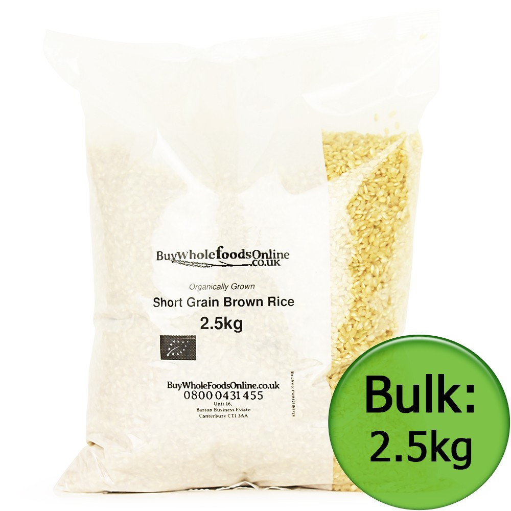 Organic Short Grain Brown Rice
 Organic Short Grain Brown Rice 2 5kg