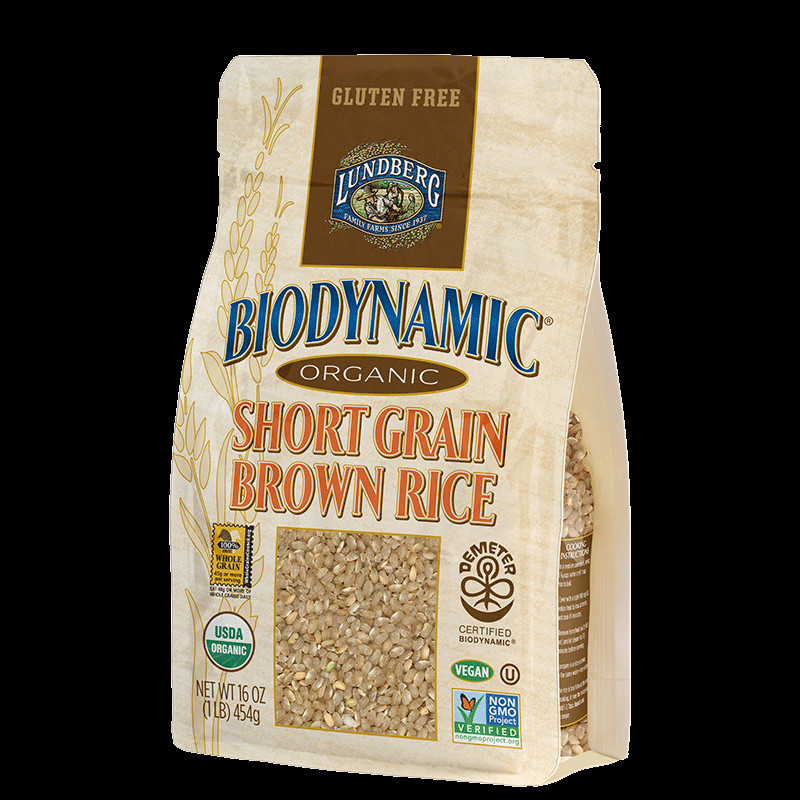 Organic Short Grain Brown Rice
 Biodynamic Organic Short Grain Brown Rice