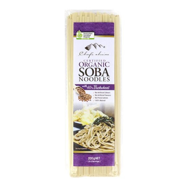 Organic Soba Noodles
 Chefs Choice Noodles Organic Soba 200g