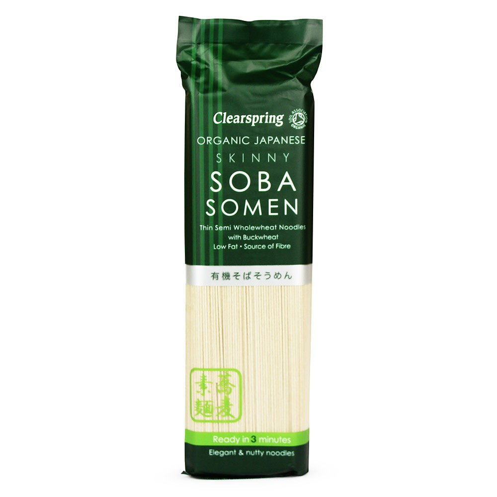 Organic Soba Noodles
 Organic Japanese Skinny Soba Somen Noodles Clearspring