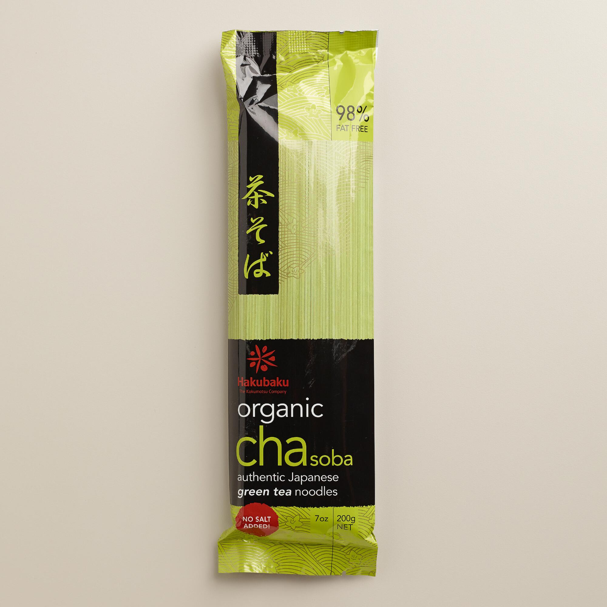 Organic Soba Noodles
 Hakubaku Organic Cha Soba Noodles Set of 10