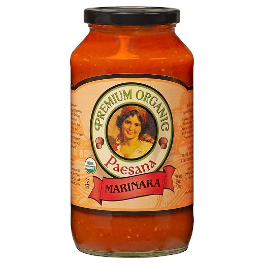 Organic Spaghetti Sauce
 Paesana Premium Organic Marinara Pasta Sauce 25 oz Tar