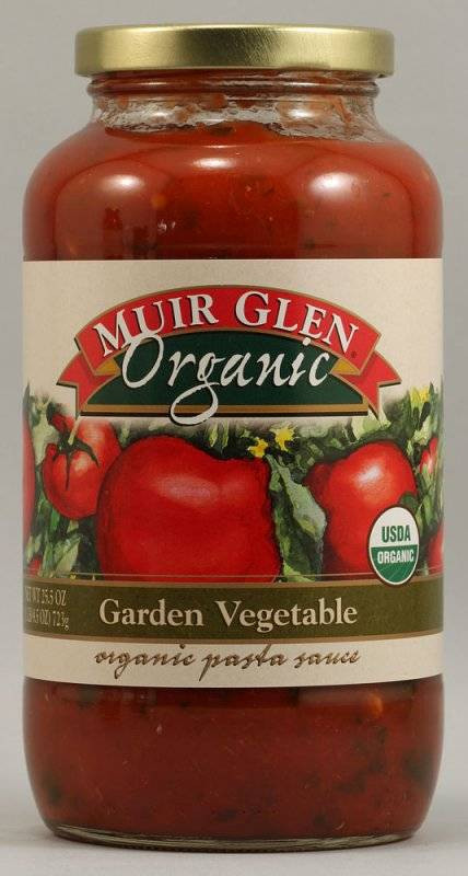 Organic Spaghetti Sauce
 Muir Glen Organic Pasta Sauce 25 5 oz Garden Ve able